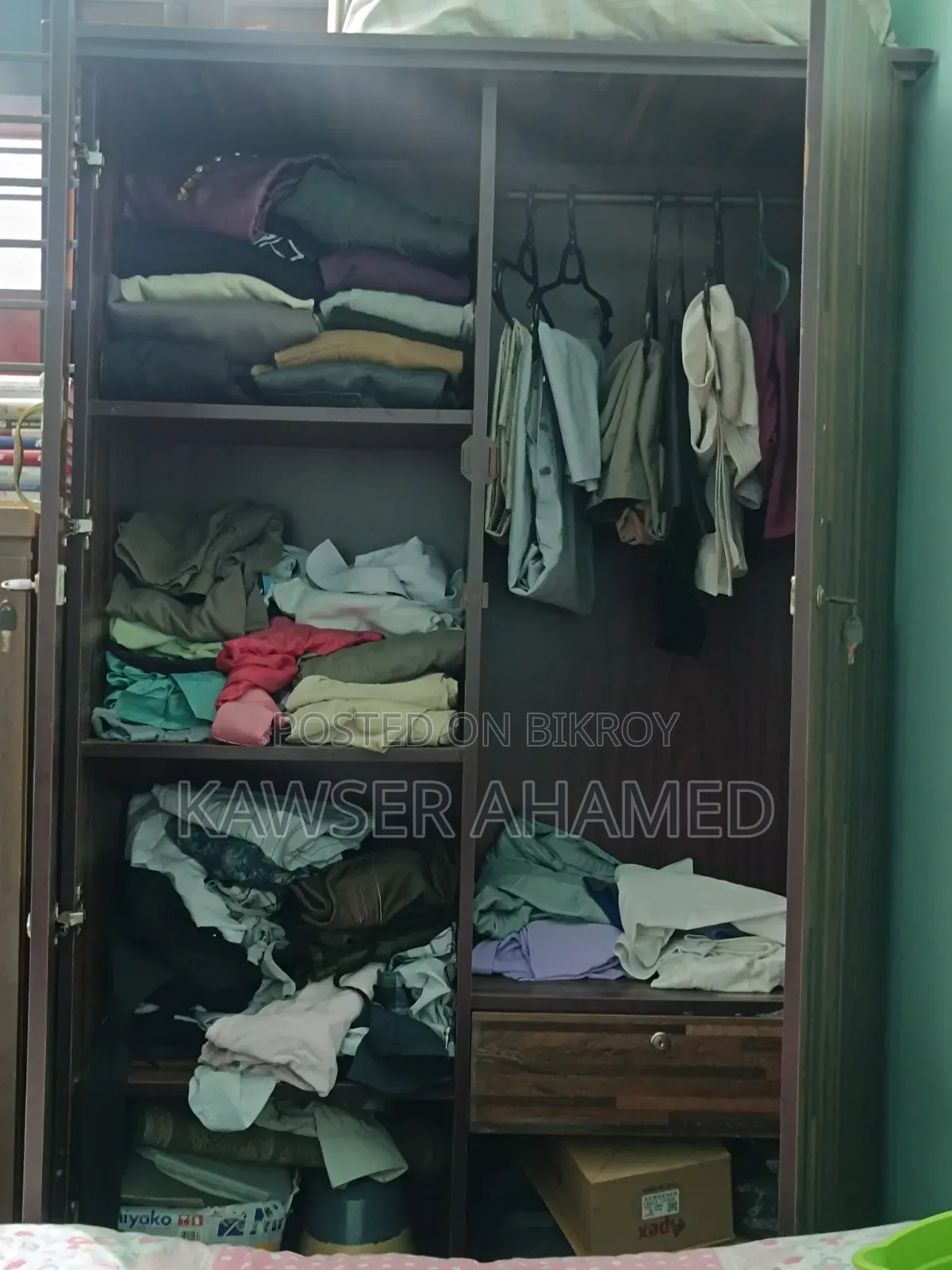 Wooden Board Wardrobe