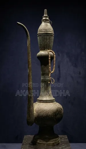 এন্টিক পিতলের নকশাদার আফতাবা/সুরাহী/আর্ট জগ(Antique Engraved Aftaba)