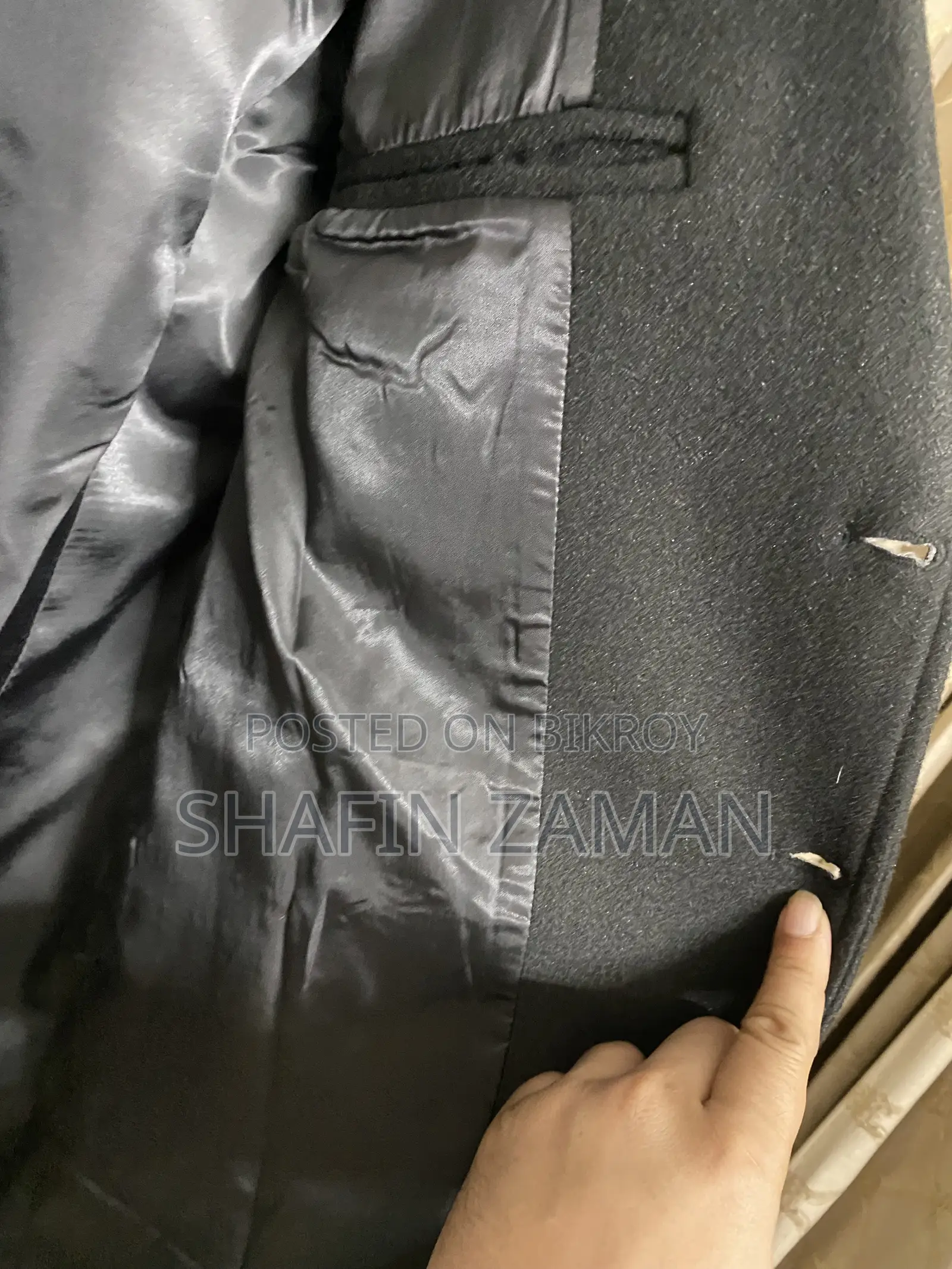 Men's Wool Blend Overcoat