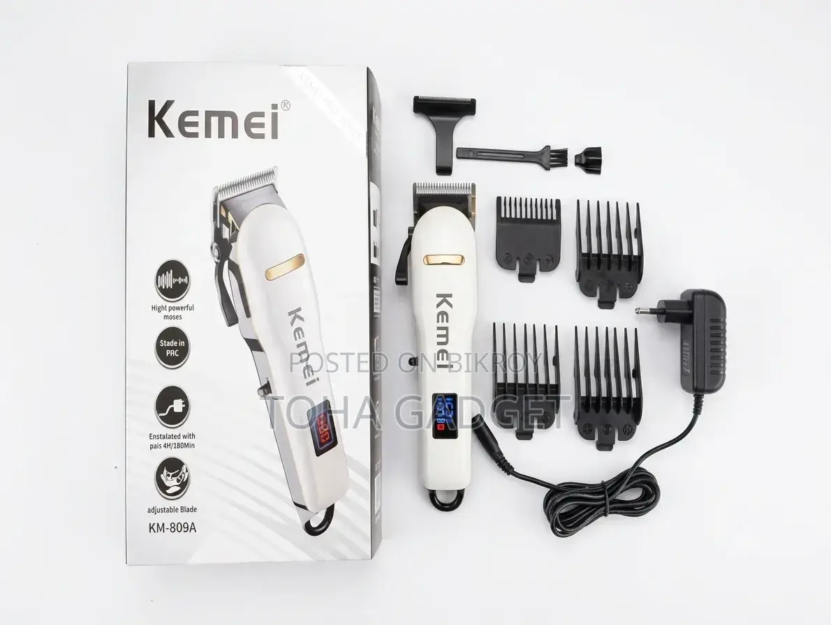 Kemei KM-809A Rechargeable Clipper for Men