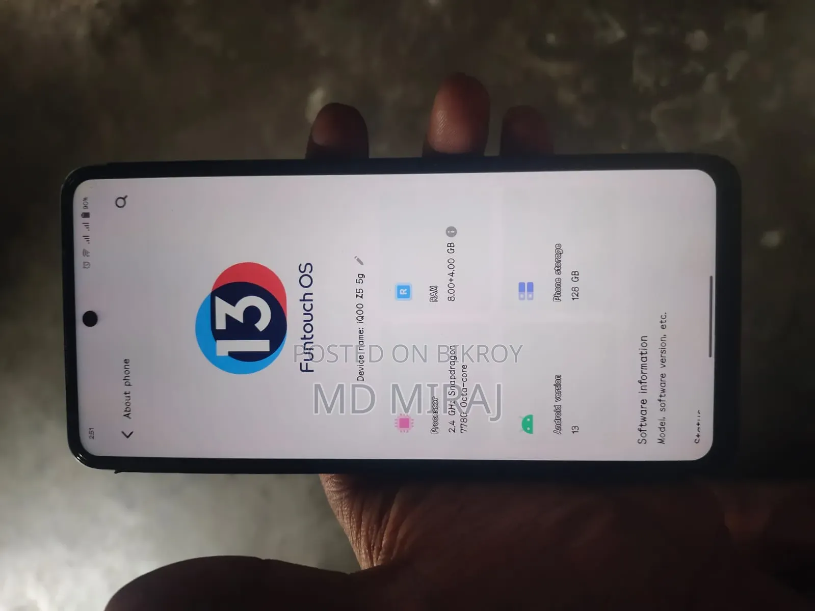 Vivo iQOO Z7 128 GB White