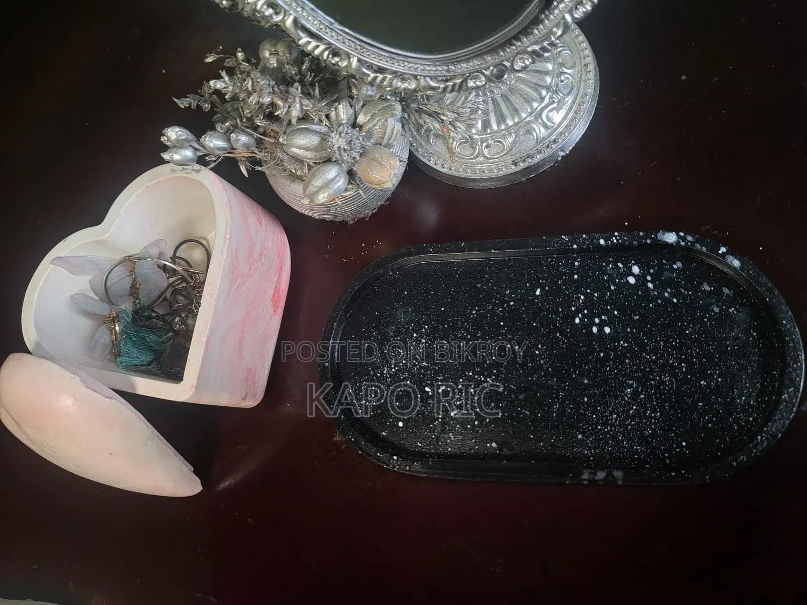 জিপসাম জুয়েল ট্রে এবং বক্স