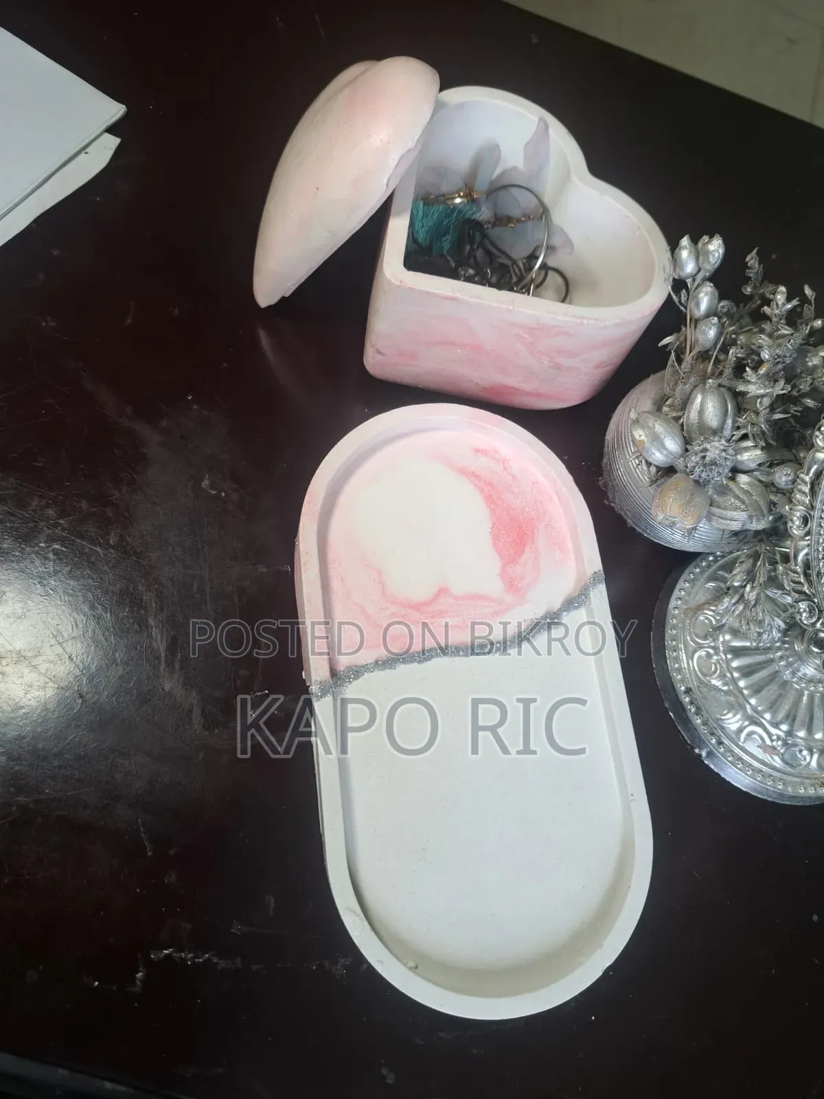জিপসাম জুয়েল ট্রে এবং বক্স