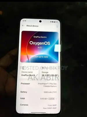 OnePlus Nord 4 256 GB Silver