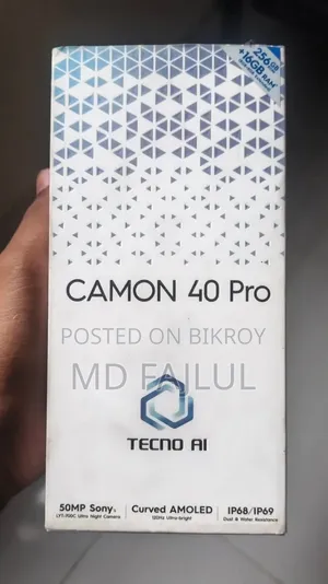 টেকনো ক্যামন ৪০ প্রো ৪জি ২৫৬ জিবি ব্ল্যাক