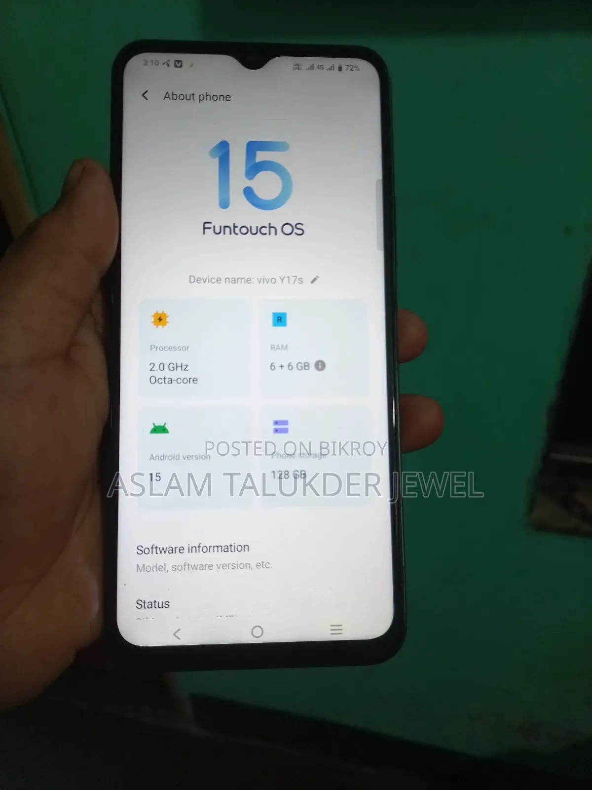 Vivo Y17s 128 GB Gray
