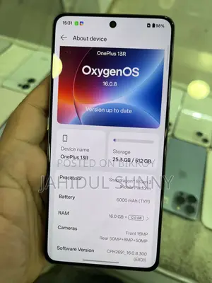 ওয়ানপ্লাস ১৩আর ৫১২ জিবি ব্ল্যাক