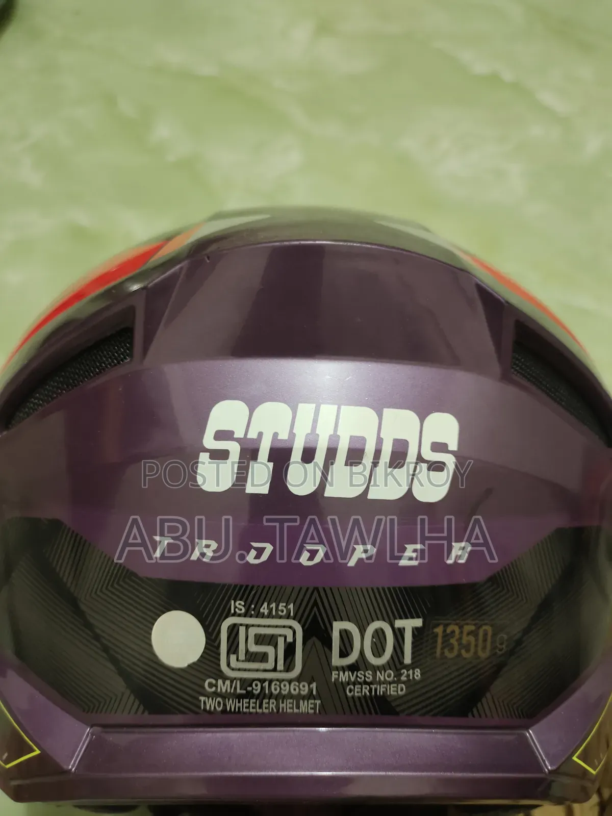 Helmet Studds Trooper looks like new, call if you want to take it.