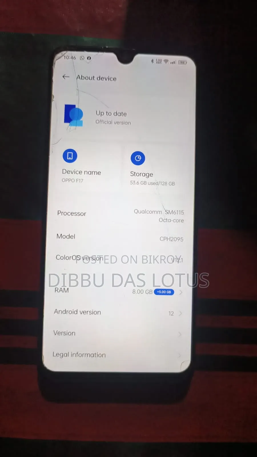Oppo F17 128 GB Black