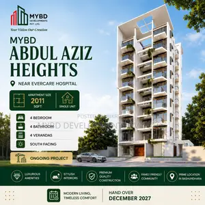 4 Bedroom Apartment in Mybd Abdul Aziz, Basundhara for Sale