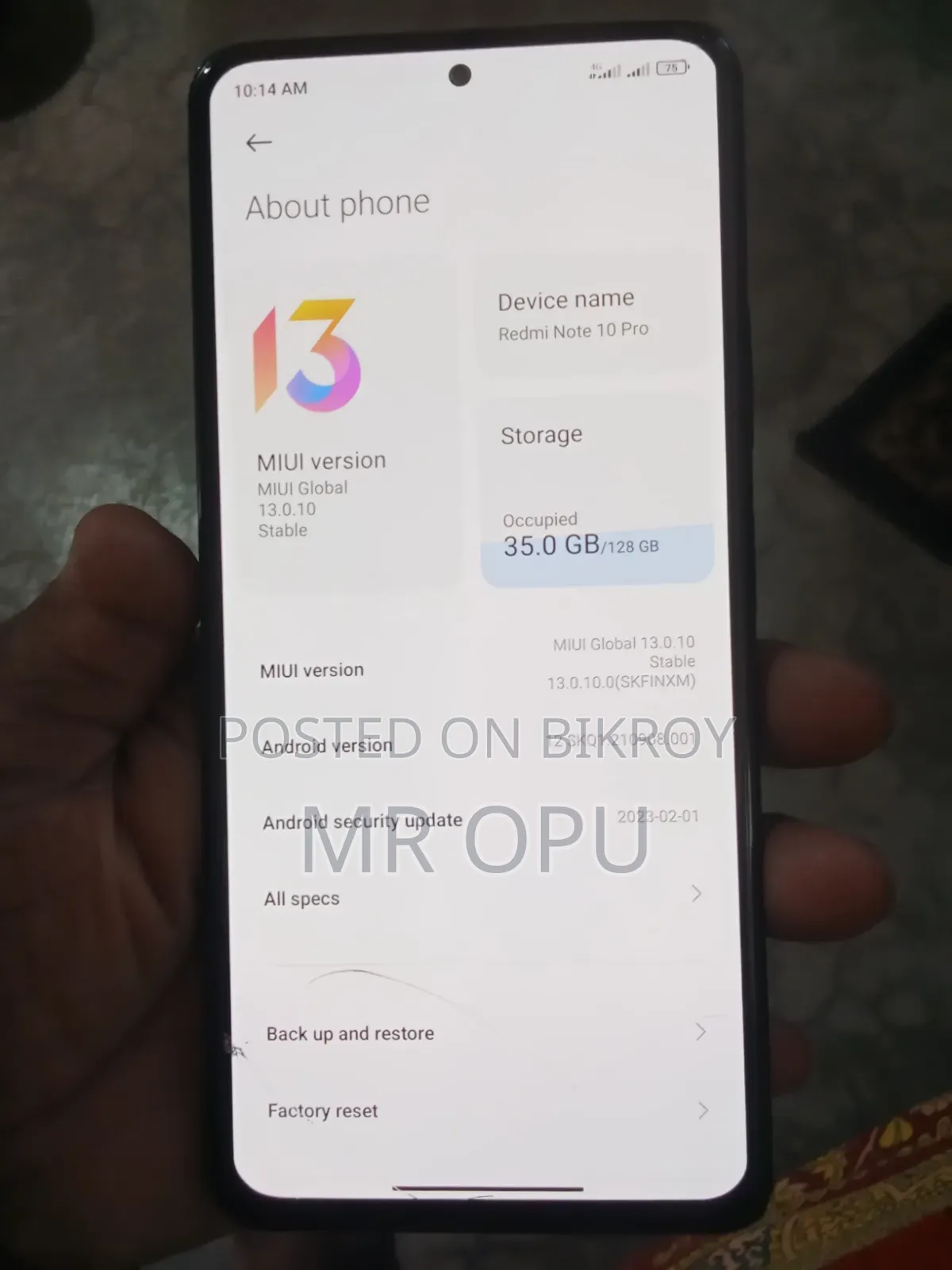 Xiaomi Redmi Note 10 Pro 128 GB Blue