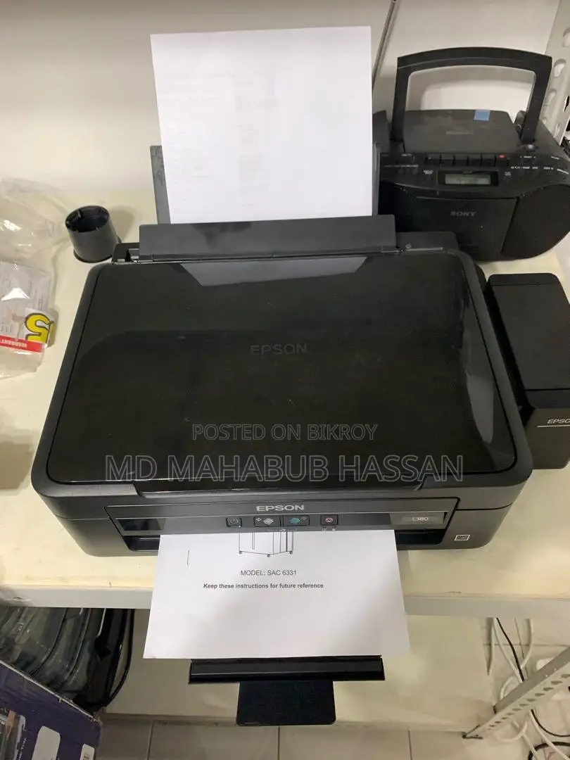 Epson L380 Color Multifunction Printer Warranty
