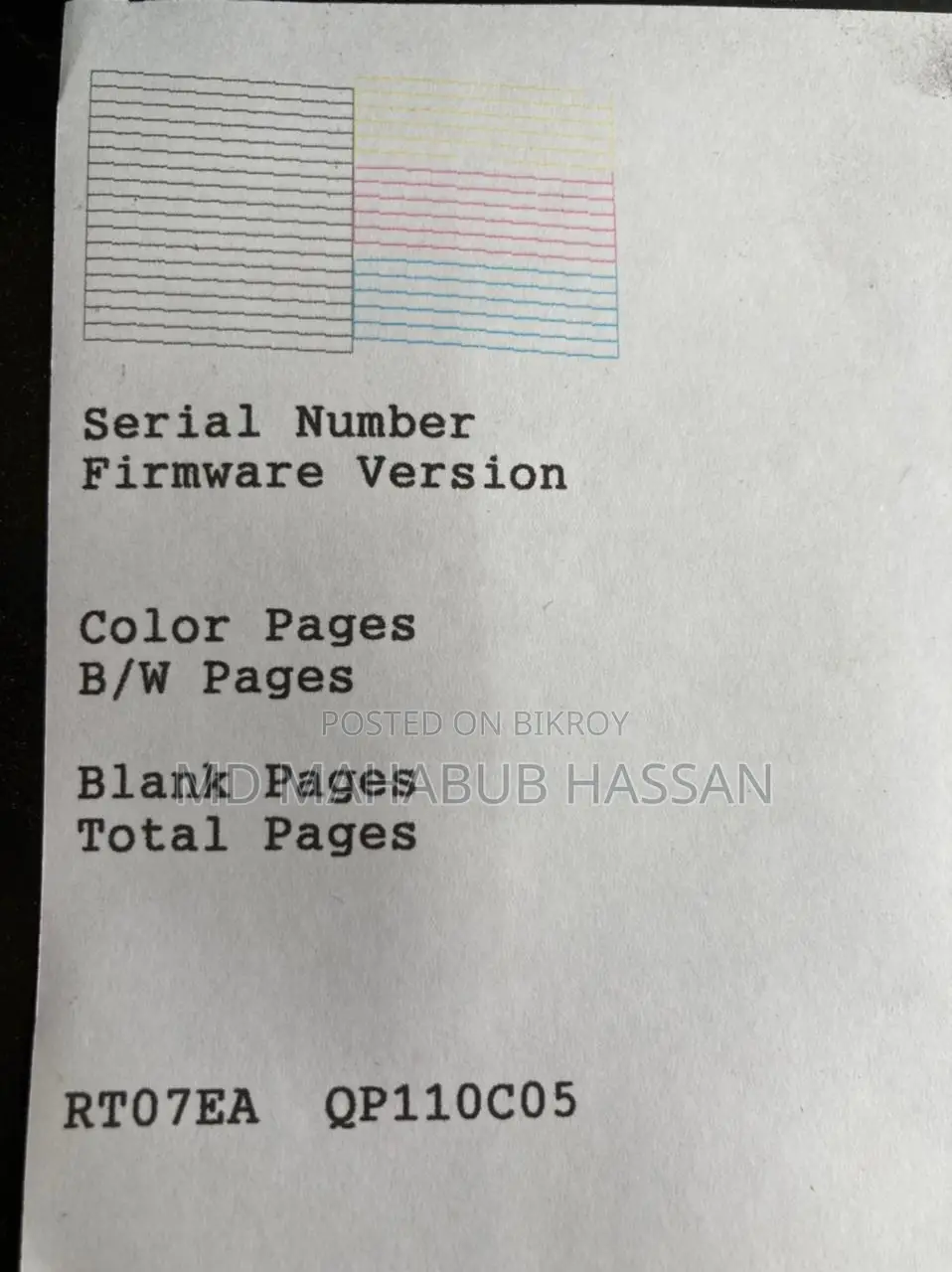 Epson L380 Color Multifunction Printer Warranty