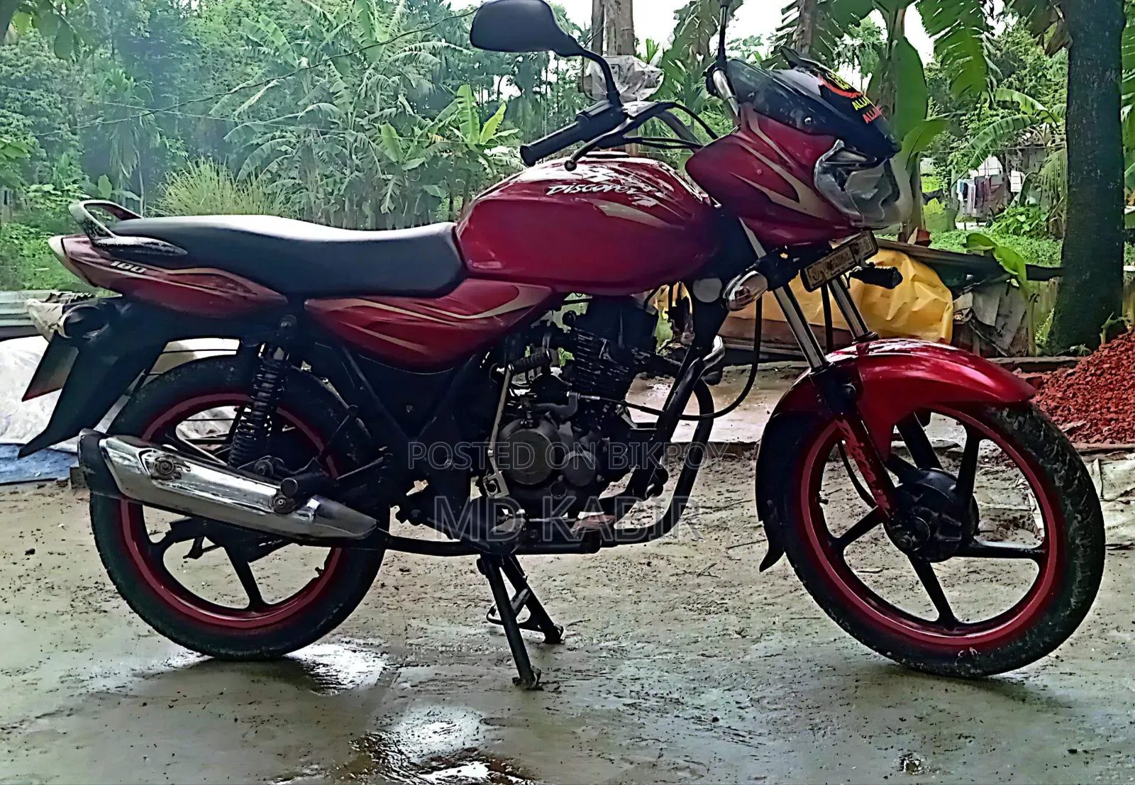 Bajaj Discover 100 2015 Red