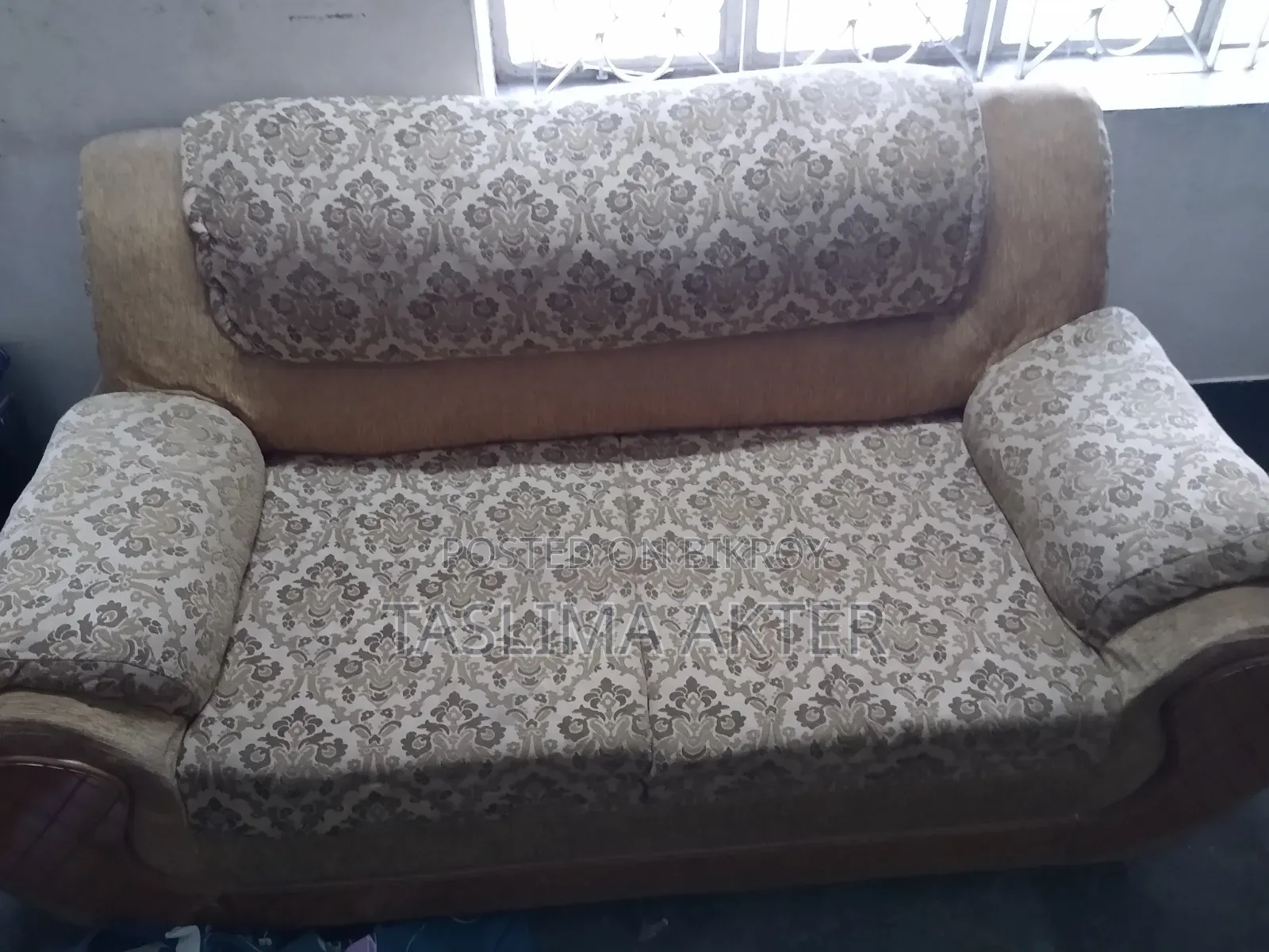 Will sell two-set sofa with cover