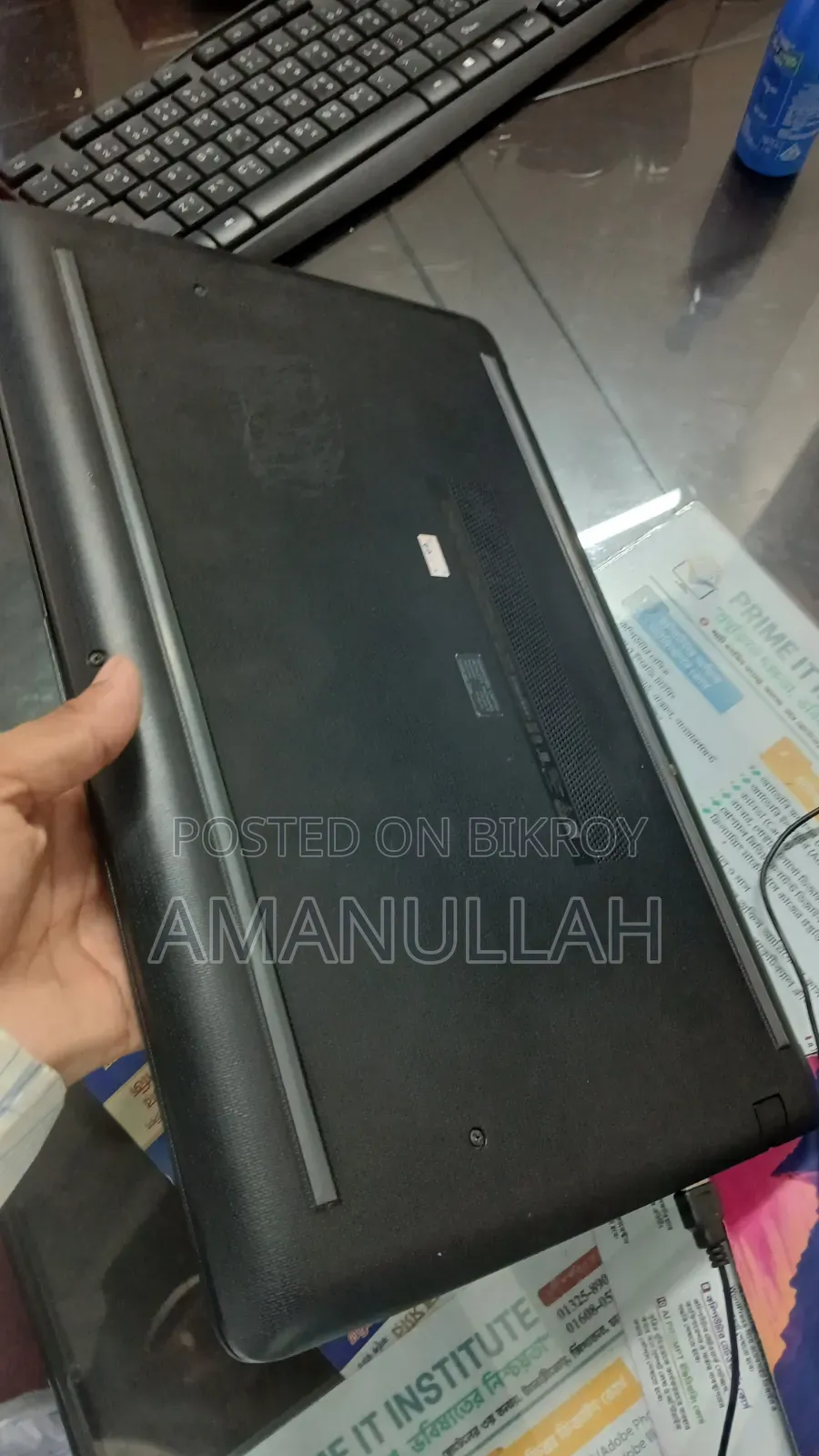 ল্যাপটপ এইচপি ১৫ ৮জিবি ইন্টেল কোর আই৩ এইচডিডি+এসএসডি ২৫৬জিবি