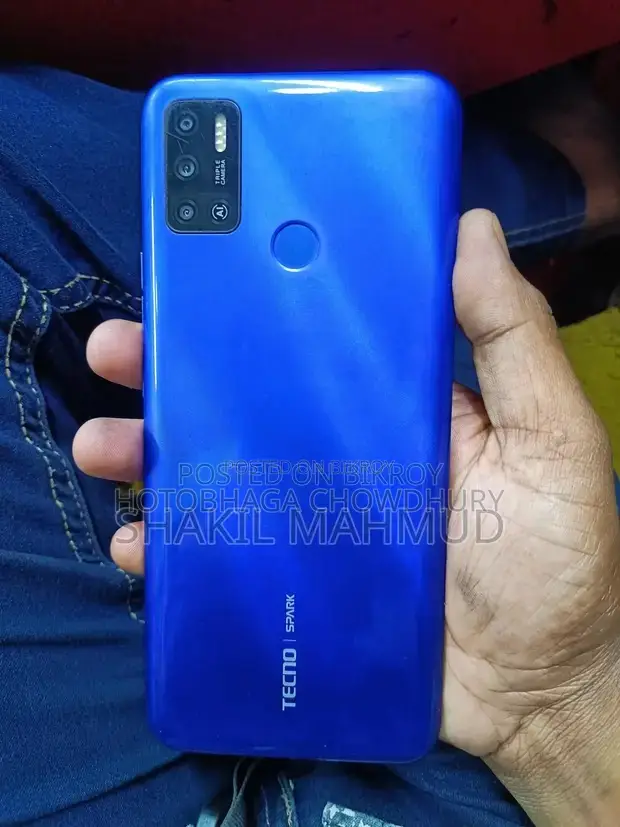 টেকনো স্পার্ক ৬ এয়ার ৬৪ জিবি নীল