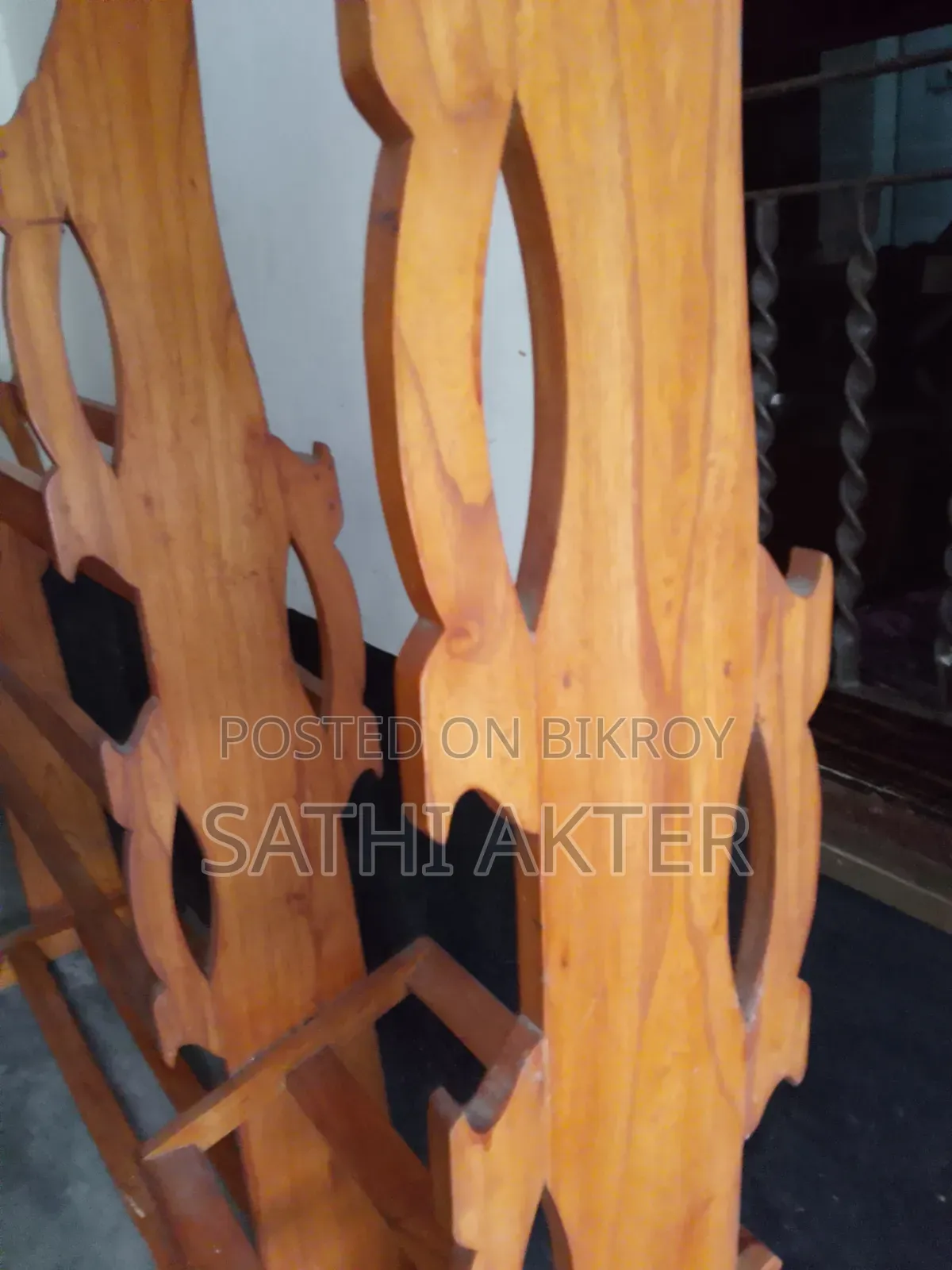 Teak Wood Clothes Rack