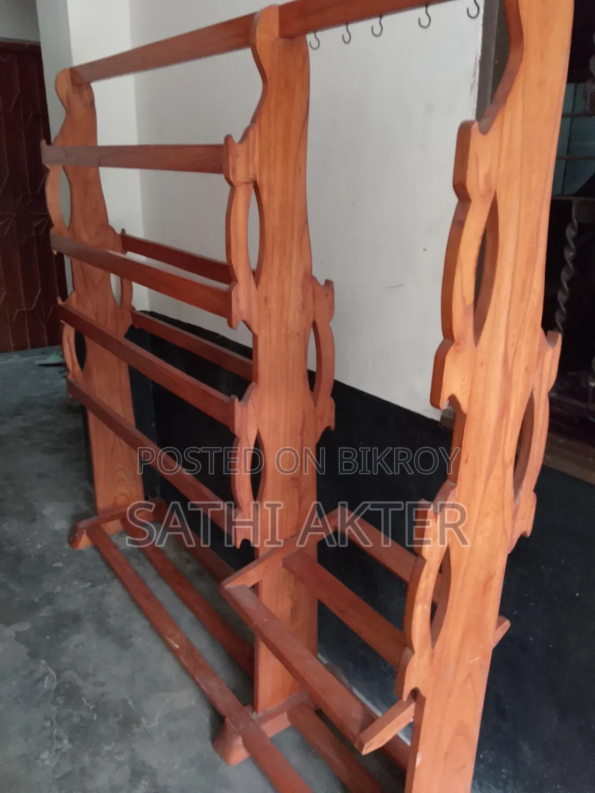 Teak Wood Clothes Rack