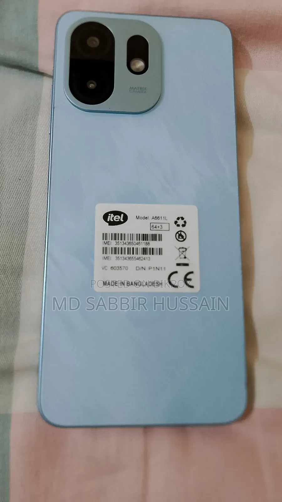 Itel A100C 64 GB Blue