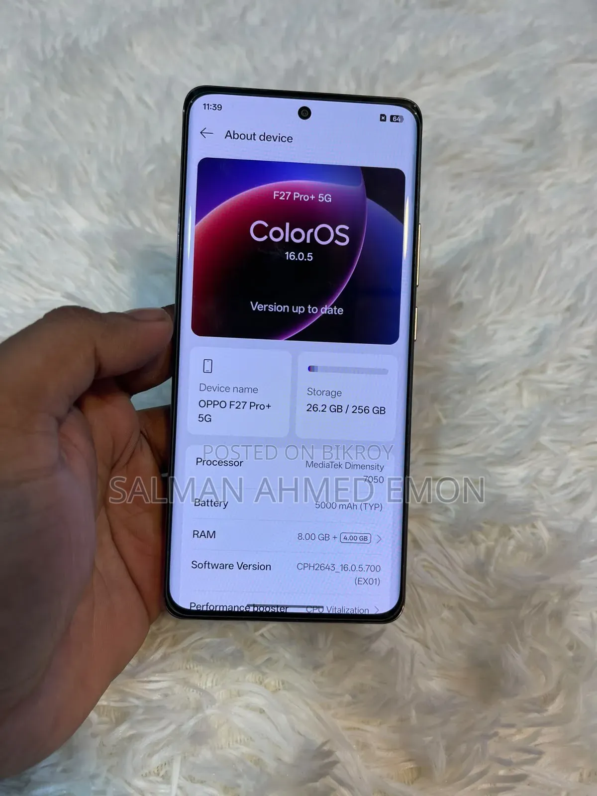 Oppo F27 Pro+ 256 GB Rose Gold