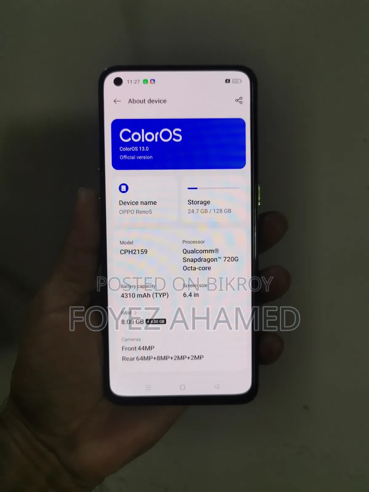 Oppo Reno 5 128 GB Bronze