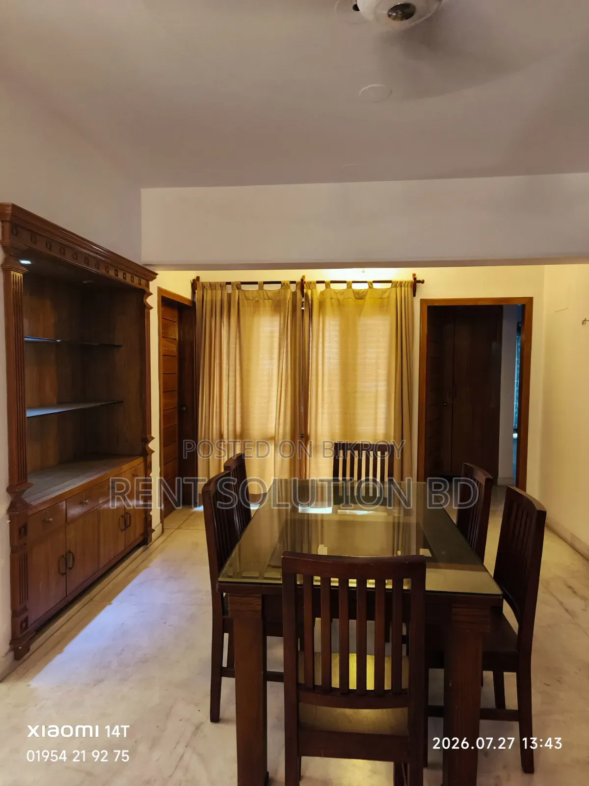 Furnished 3 Bedroom Apartment in Banani for Rent