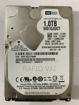Laptop 1TB Hard Disk 100% Health