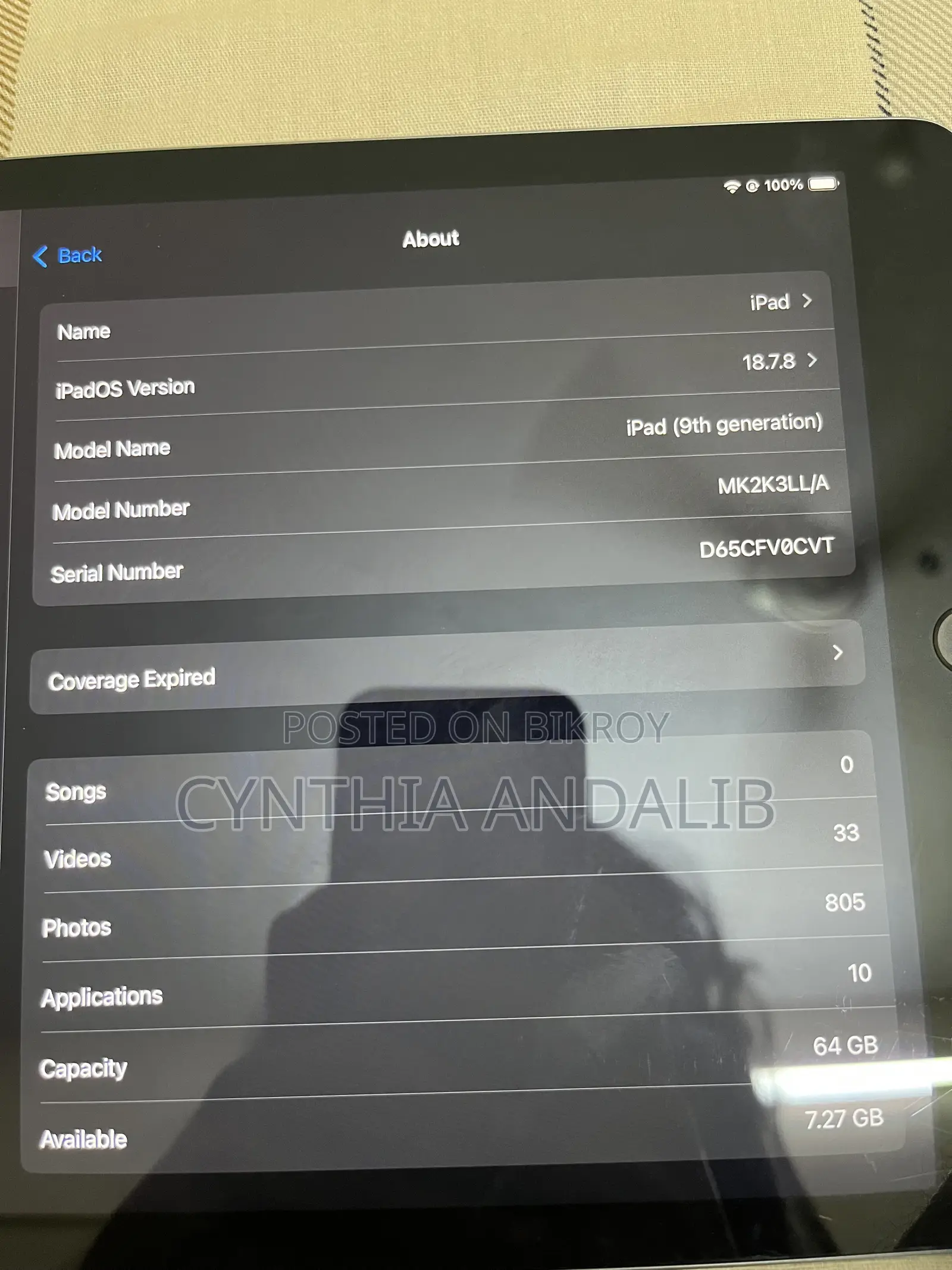 Apple iPad 9.7 64 GB Gray