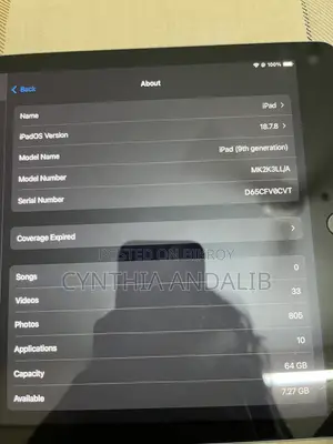 Apple iPad 9.7 64 GB Gray