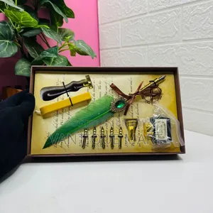 Vintage Feather Pen Writing Set