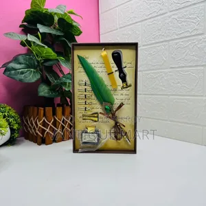 Vintage Feather Pen Writing Set