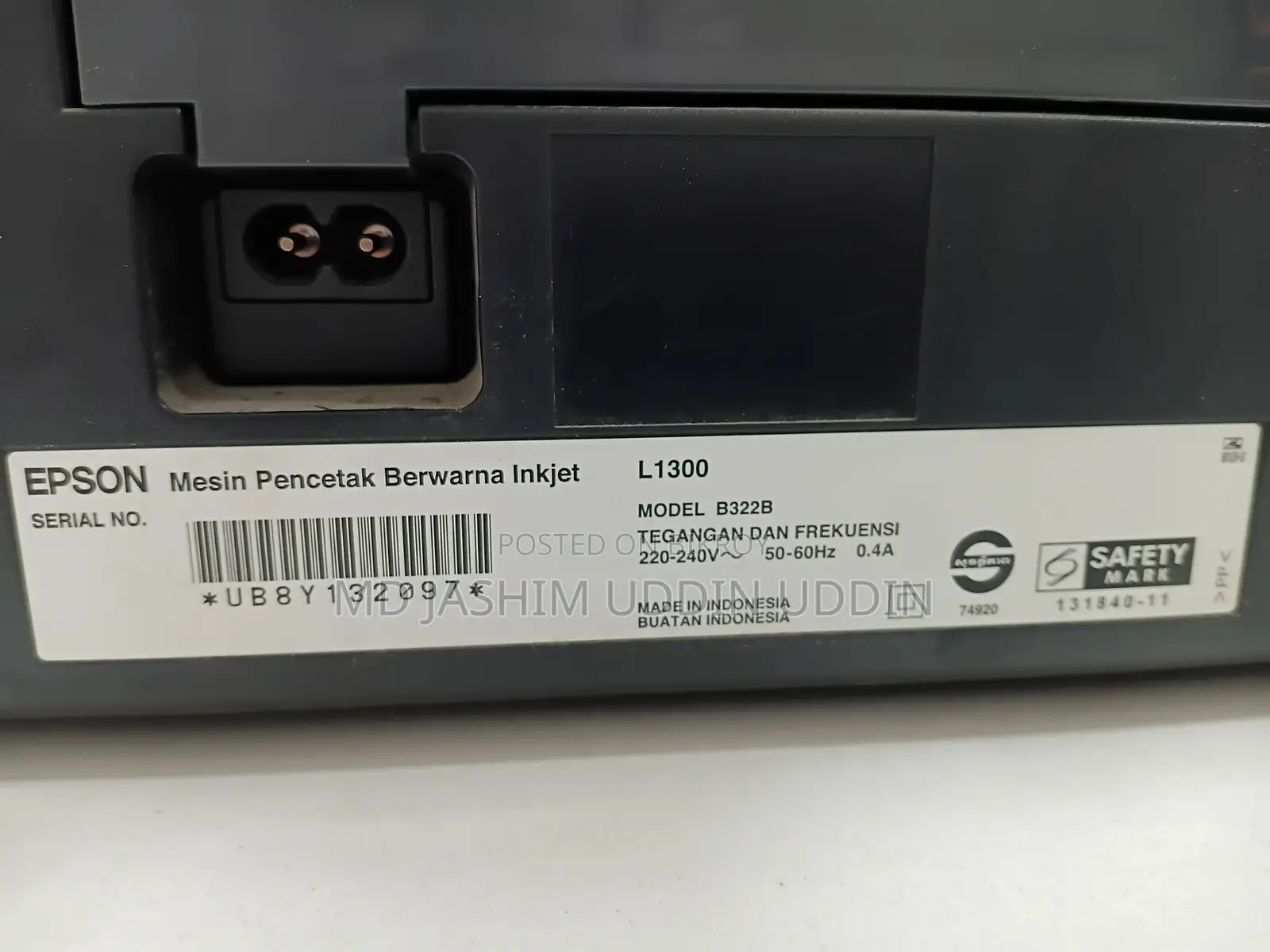 Epson EcoTank L1300 Single Function InkTank A3 Printer