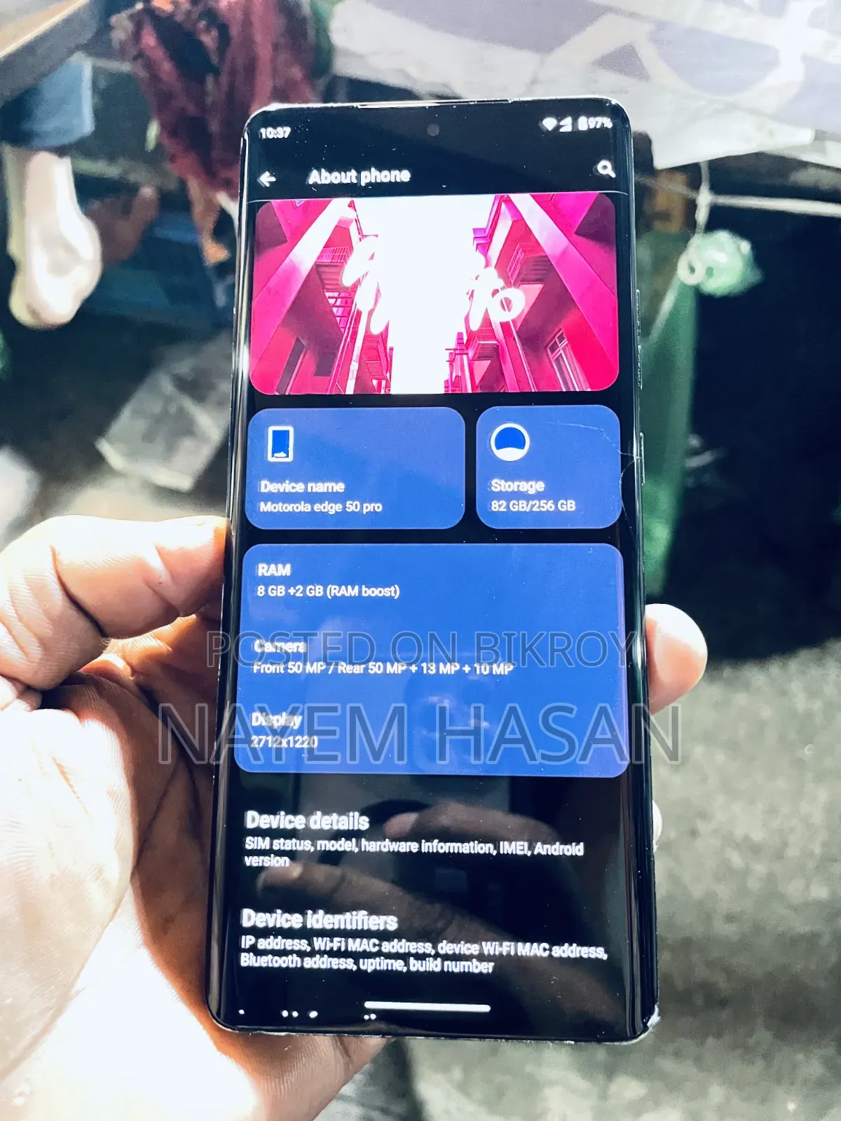 Motorola Edge 50 Pro 256 GB Black
