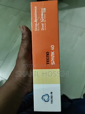 নতুন টেকনো স্পার্ক ৪০ ১২৮ জিবি কালো