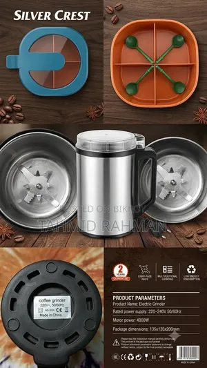 "SILVER CREST" Germany Tech-Stainless Steel Body-Electric Grinder
