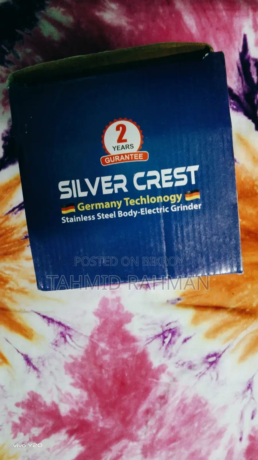 "SILVER CREST" Germany Tech-Stainless Steel Body-Electric Grinder