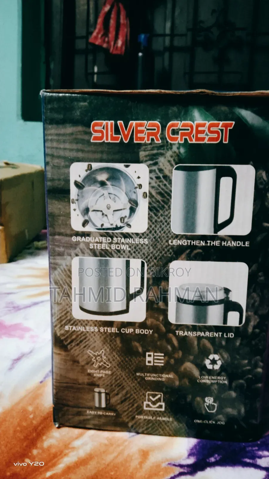 "SILVER CREST" Germany Tech-Stainless Steel Body-Electric Grinder