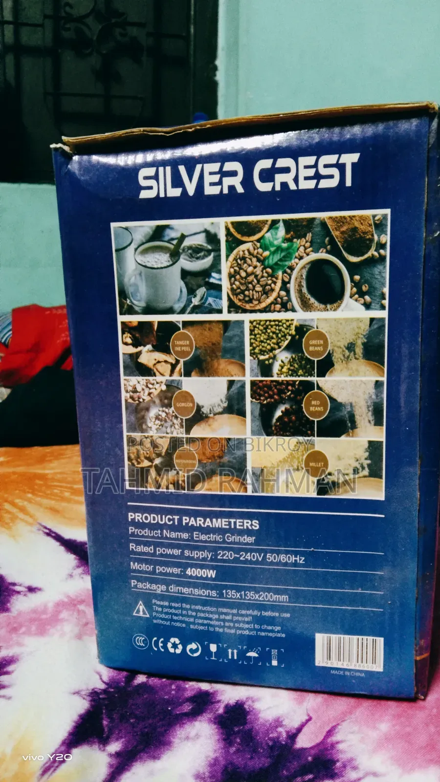 "SILVER CREST" Germany Tech-Stainless Steel Body-Electric Grinder