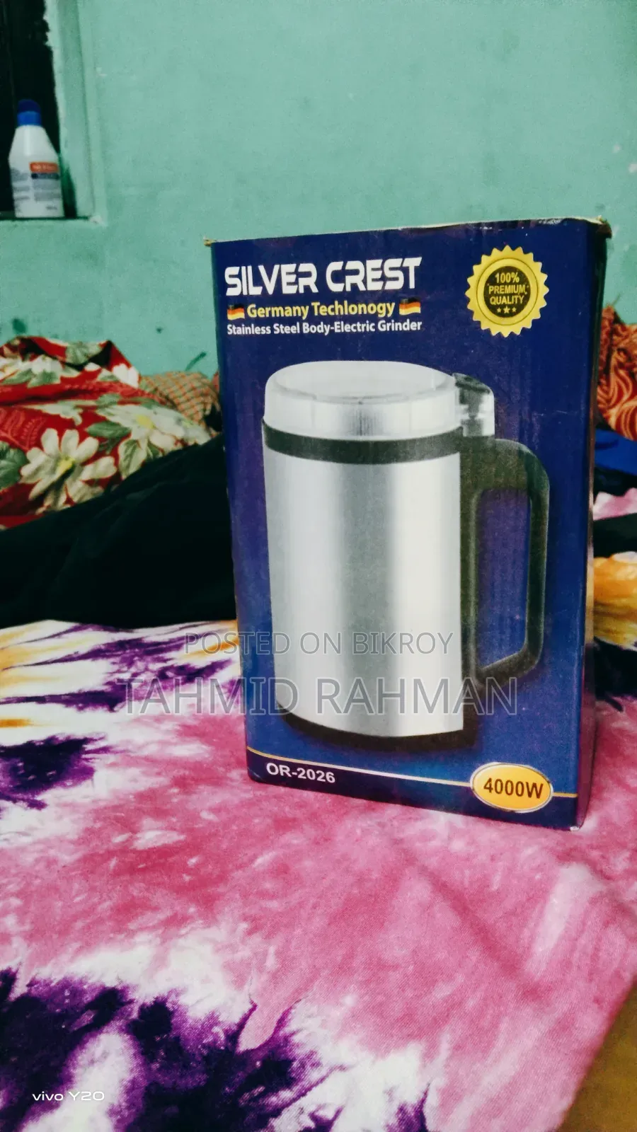 "SILVER CREST" Germany Tech-Stainless Steel Body-Electric Grinder