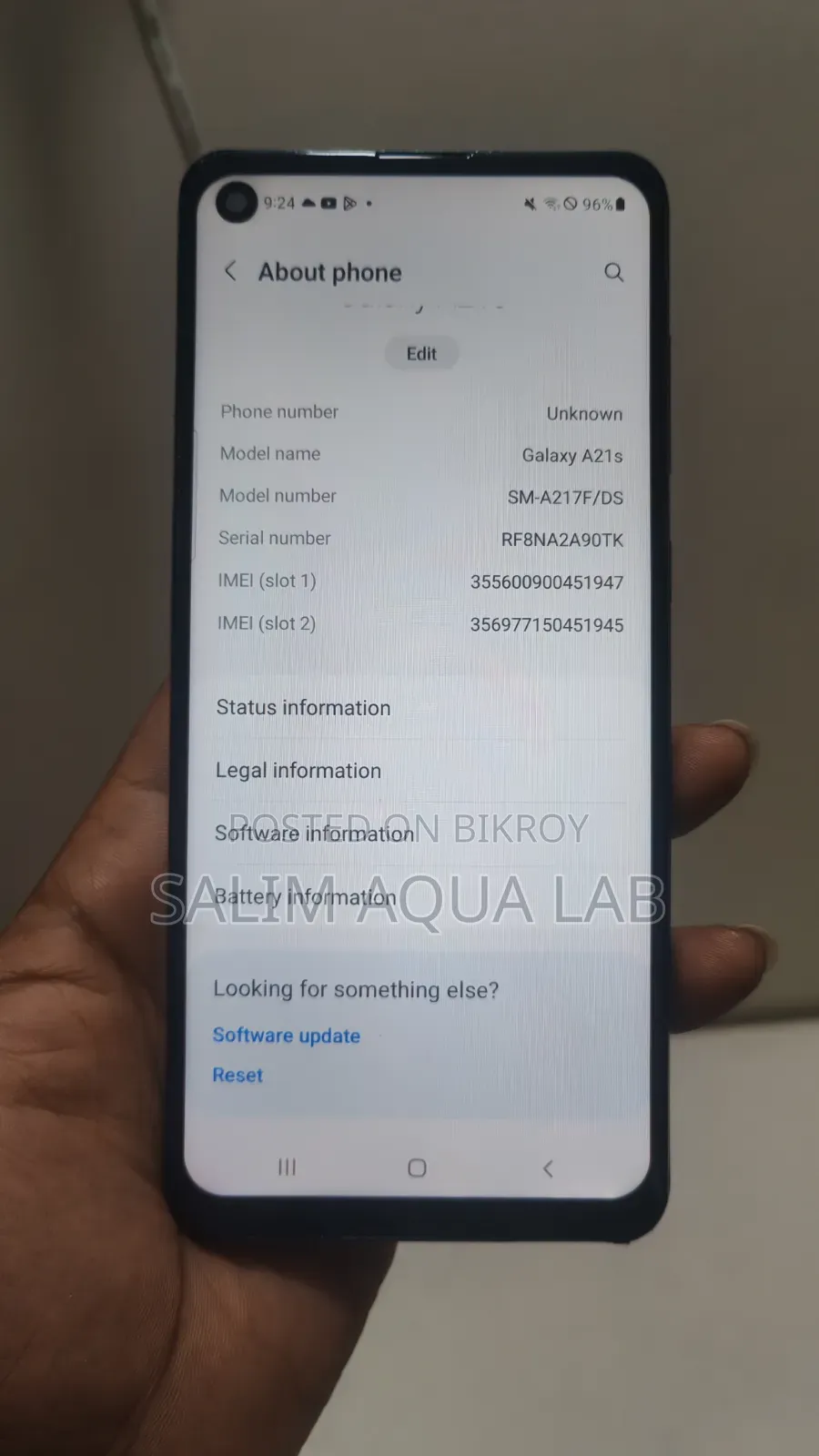 Samsung Galaxy A21s 64 GB Blue