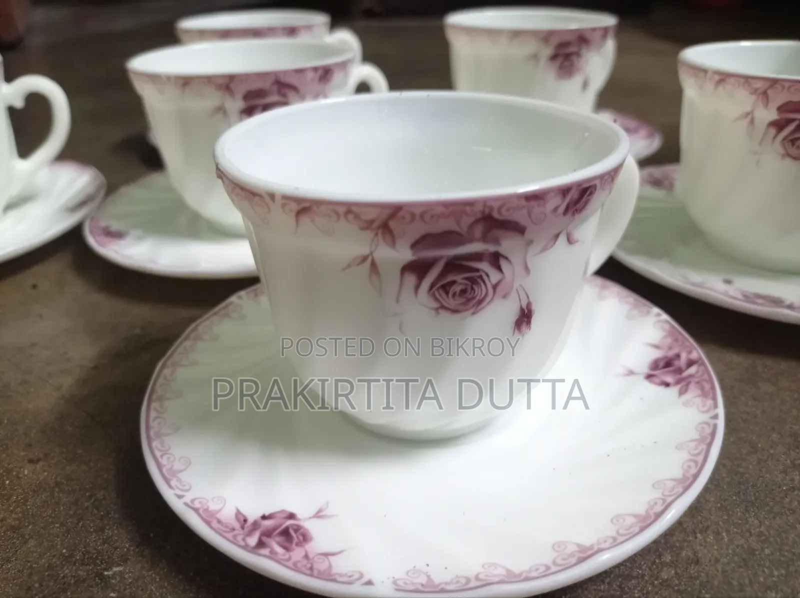 6 Piece Heat-Resistant Opal Glassware Tea Set