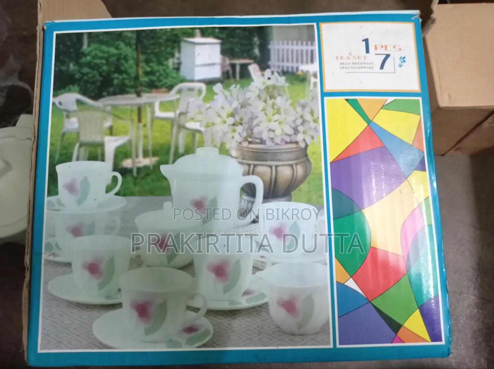 6 Piece Heat-Resistant Opal Glassware Tea Set