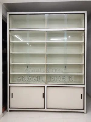 Pharmacy glass showcase for sale