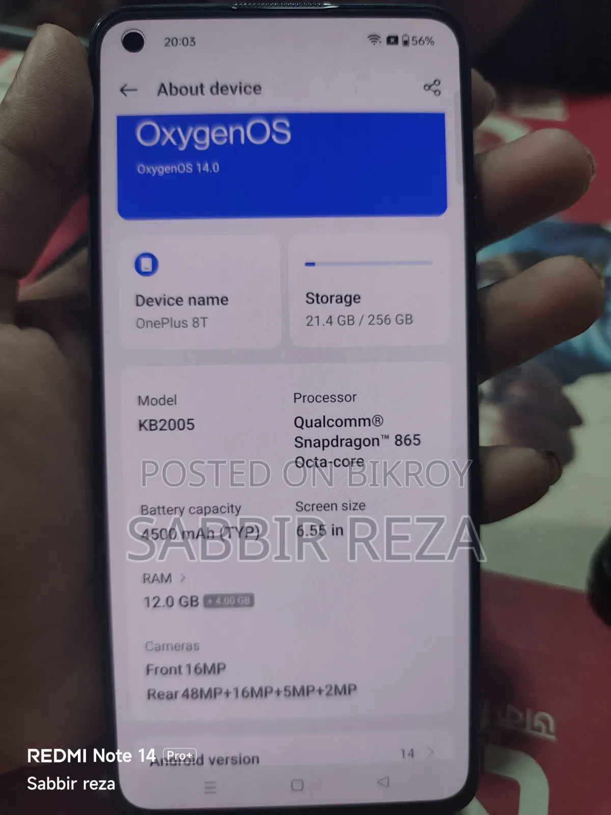 OnePlus 8T 256 GB Blue