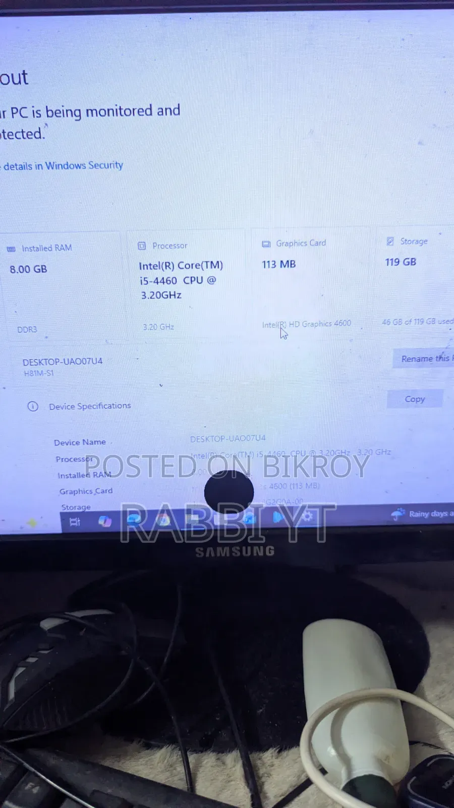 Desktop Computer 8GB Intel Core i5 SSD 16 GB