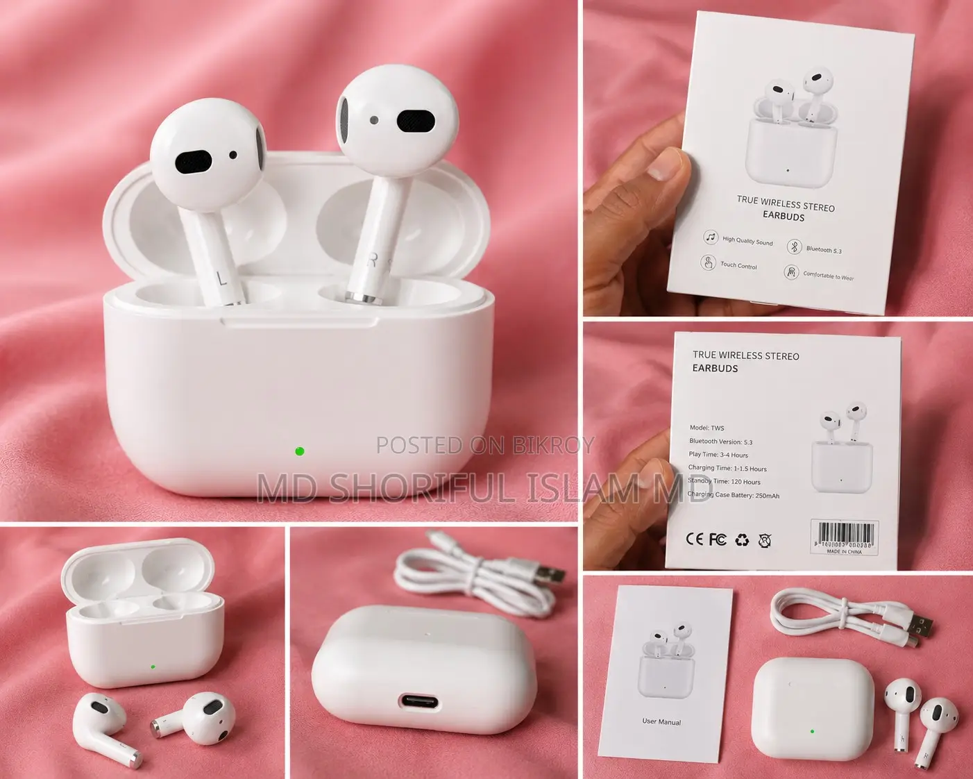 AVG Wireless Bluetooth Earbuds – Brand New