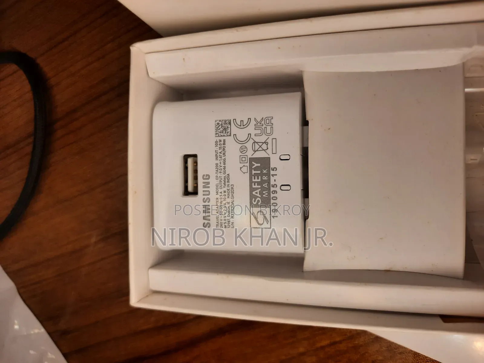 Samsung A51 15w Original Fast Charger New