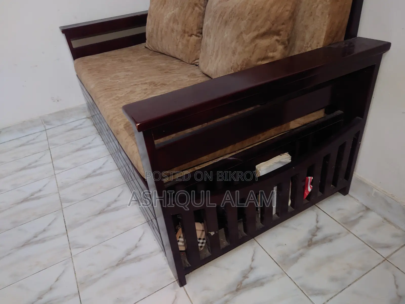 Heavy Sofa Cum Bed With Storage (সোফা কাম বেড)