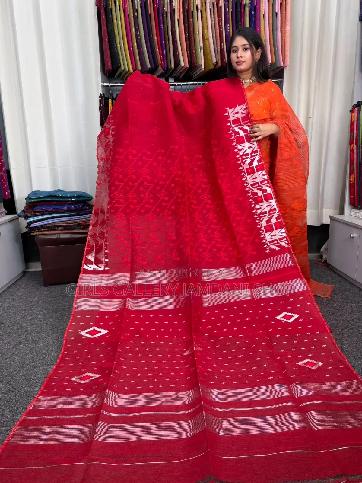 Original Handloom Dhakai Jamdani Saree